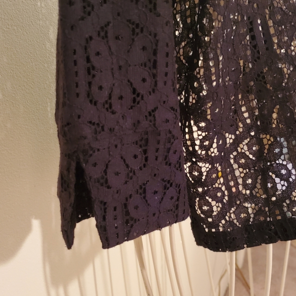 Ruby Rd. Lace Button Down Top - Picture 7 of 10